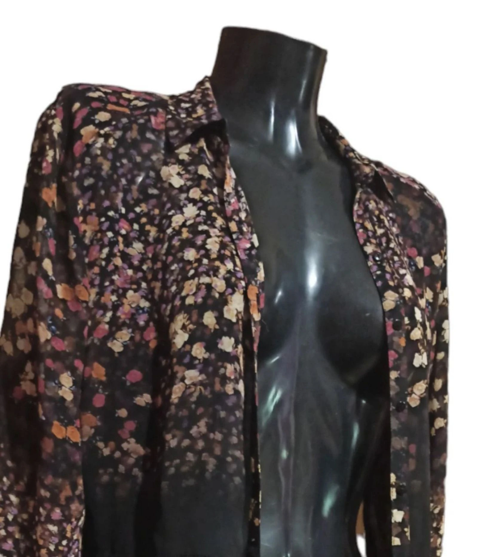 Vestido camisero kimono floral – photo 6